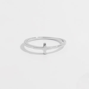 925 Sterling Silver Cross Ring