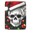 Festive Skull Christmas Blanket - Cozy Gothic Holiday Throw