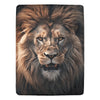 Lion Fleece Blanket | Ultra-Soft Micro Fleece Blanket | Wildlife Throw Blanket | 60x80 | Made in USA