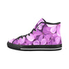 Spring Lilac Floral High-Top Canvas Shoes - Cranberry Lake Design Co.  #