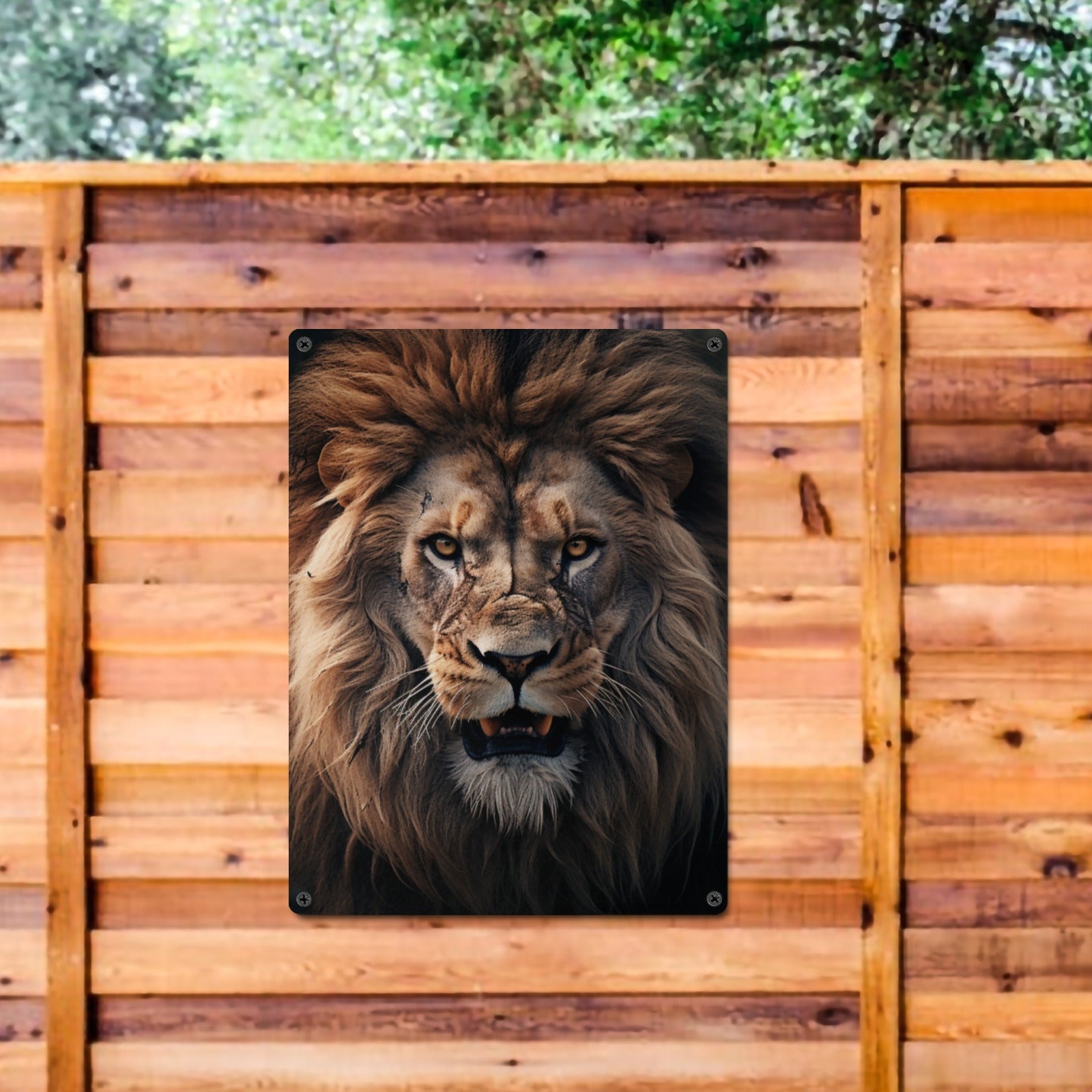 Majestic Lion Metal Wall Art - Cranberry Lake Design Co.  #