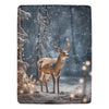 Cranberry Lake Designs Christmas Deer Ultra-Soft Micro Fleece Blanket 60" x 80"