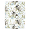 Country Floral Raccoons Ultra-Soft Micro Fleece Blanket