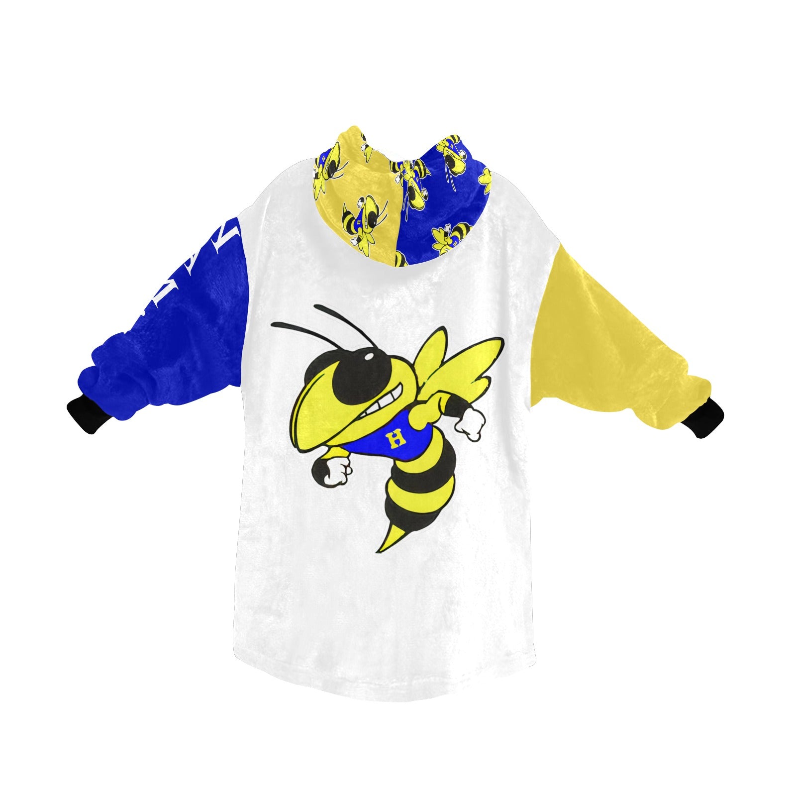 Harrison Hornets Plush Blanket Hoodie - Cranberry Lake Design Co.  #