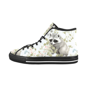 Cranberry Lake Designs Vancouver High Top Canvas Racoons Women's Shoes - Cranberry Lake Design Co.  #