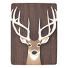 Ultra-Soft Micro Fleece Blanket - Rustic Deer Print