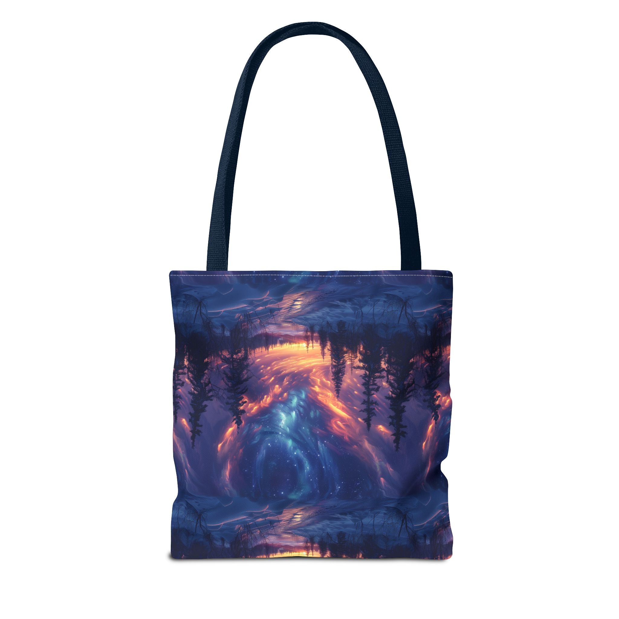 Winter Northern Lights Tote Bag