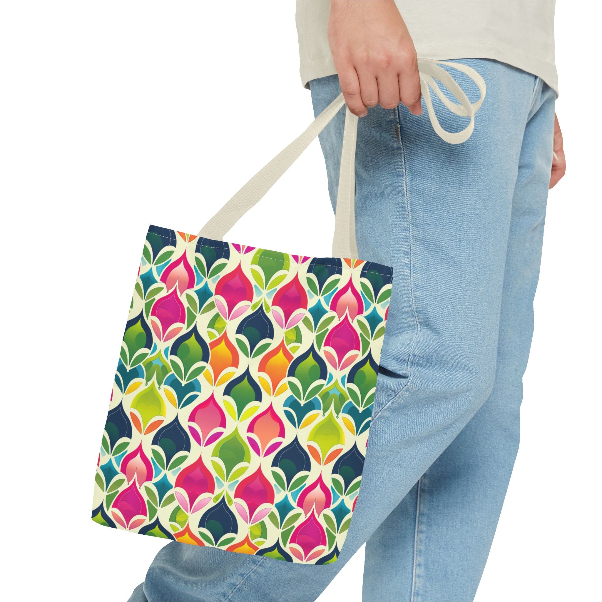 Neon Pattern Eccentric Tote Bag