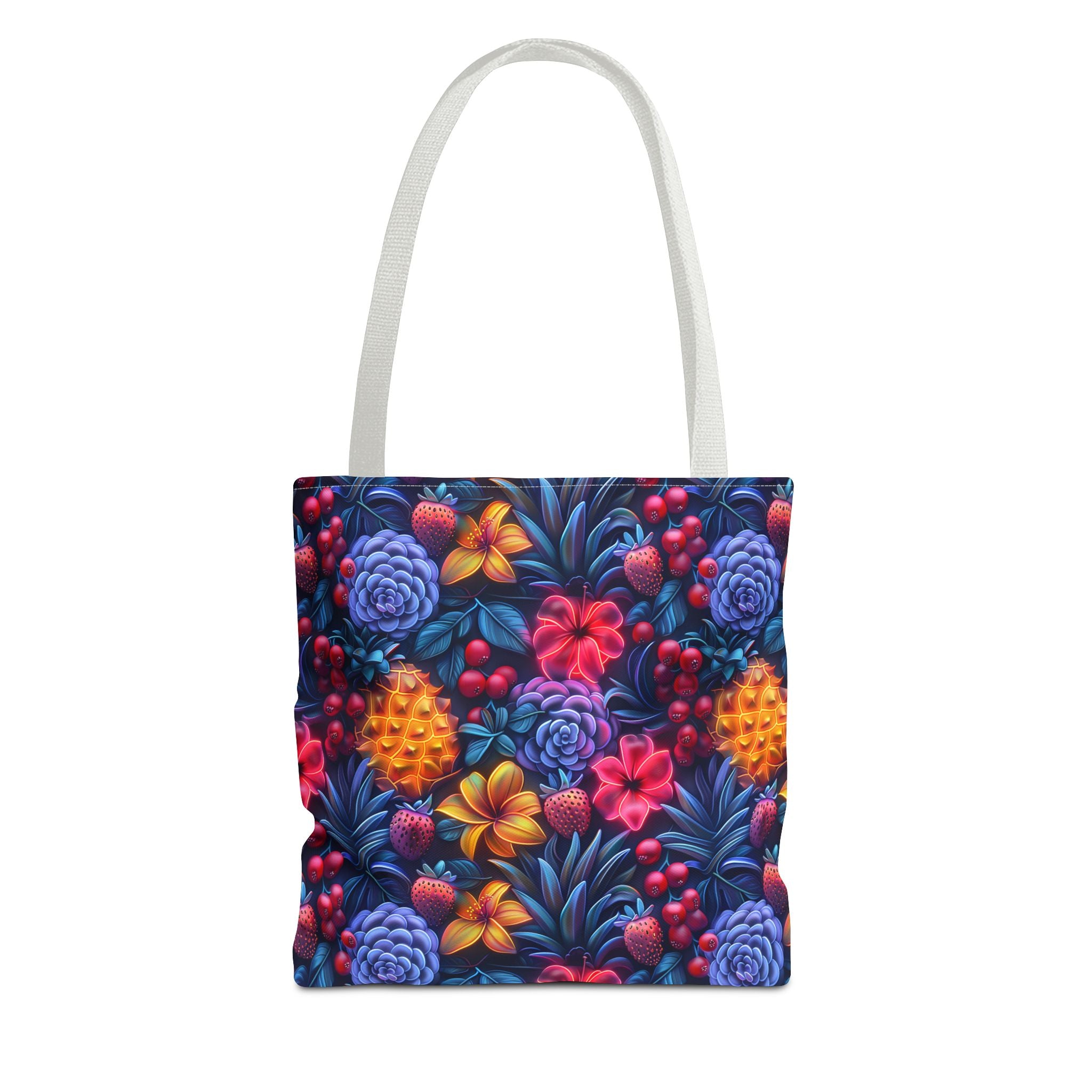 Colorful Fruit Print Back to School Tote Bag