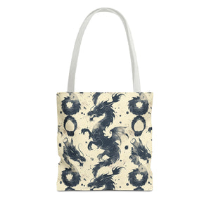 Dark Blue Dragons Tote Bag