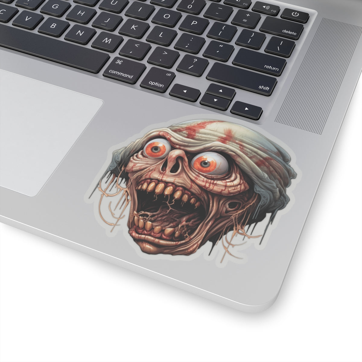 Creepy Zombie Man Horror Halloween Vinyl Sticker