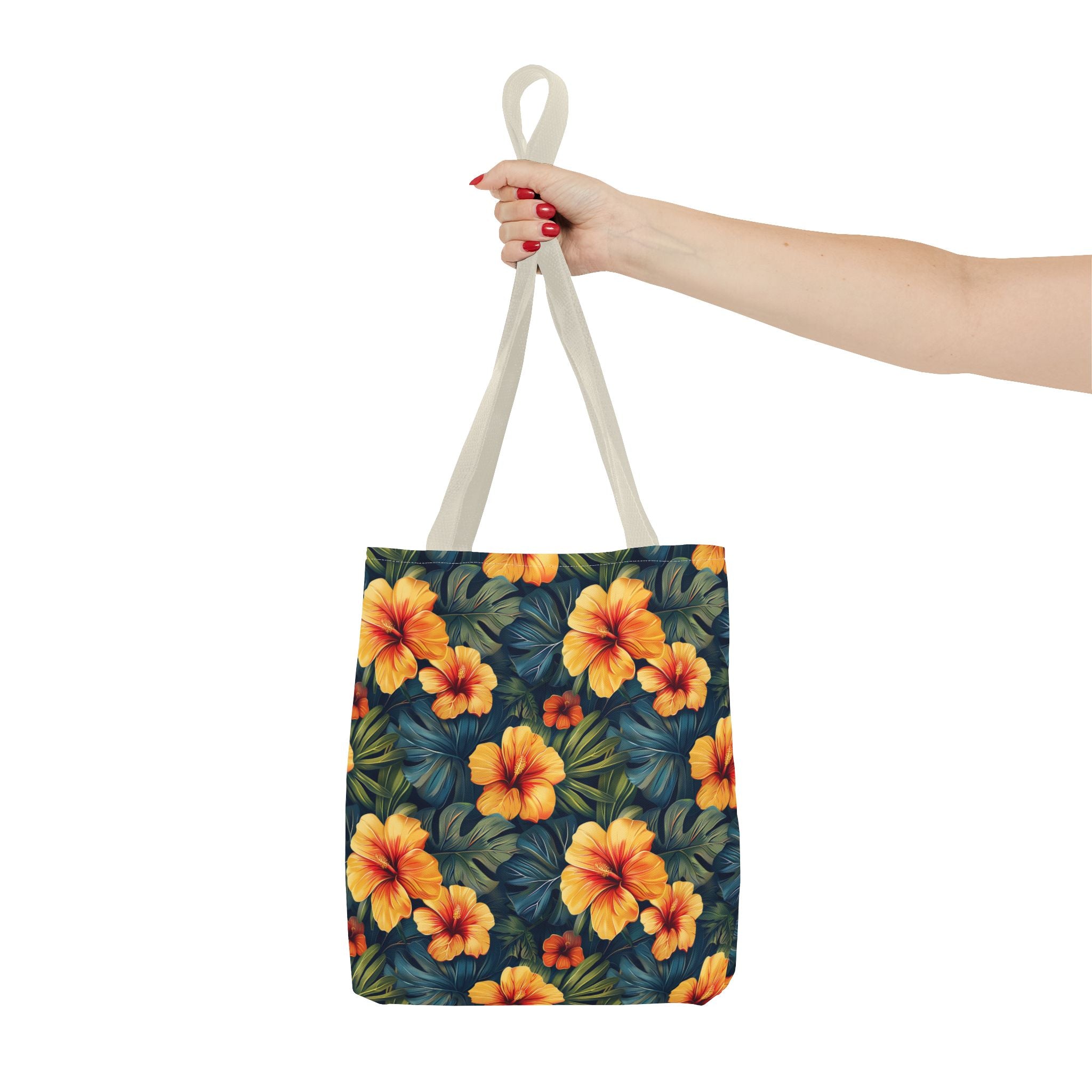 Orange Flower Summer Tote Bag