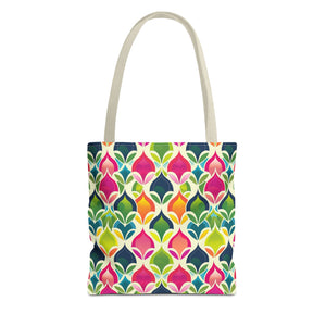 Neon Pattern Eccentric Tote Bag