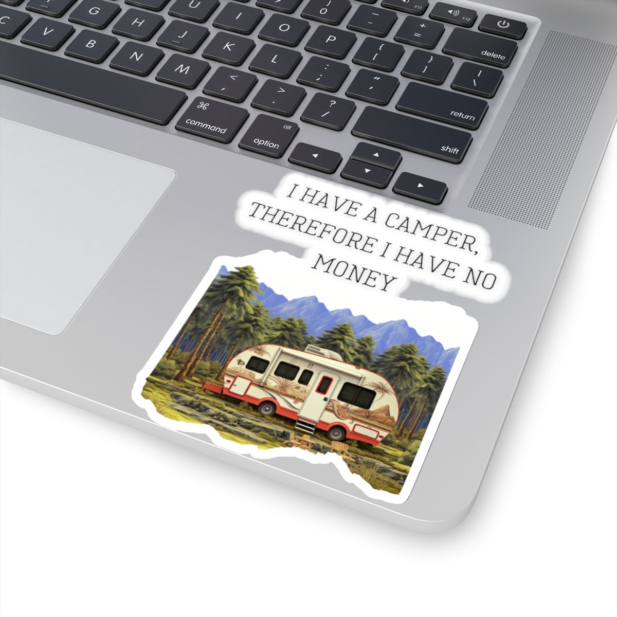 Funny Camper Camping RV Vinyl Sticker