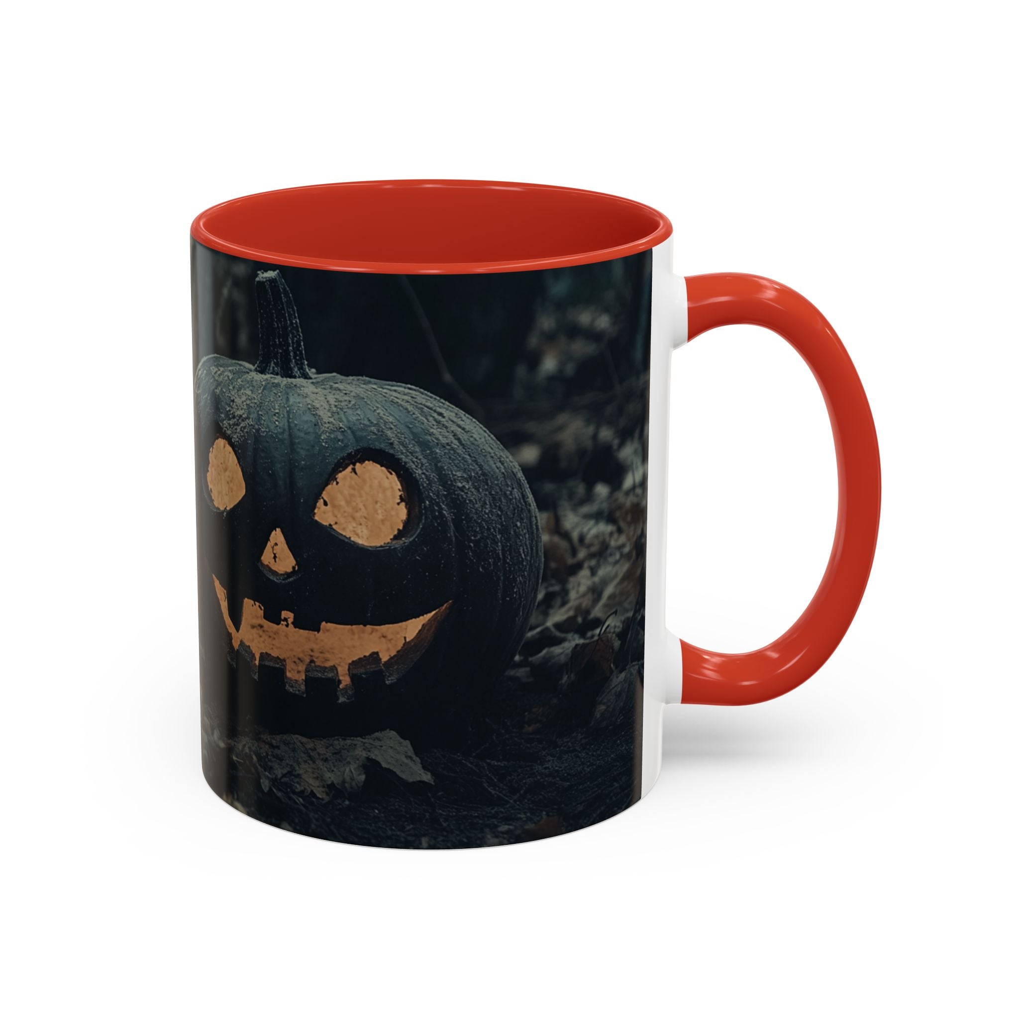 Spooky Halloween Mug | Black Pumpkin Coffee Cup | Gothic Decor | Unique Gift for Halloween Lovers | 11oz & 15oz