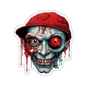 Creepy Zombie Man Horror Halloween Vinyl Sticker