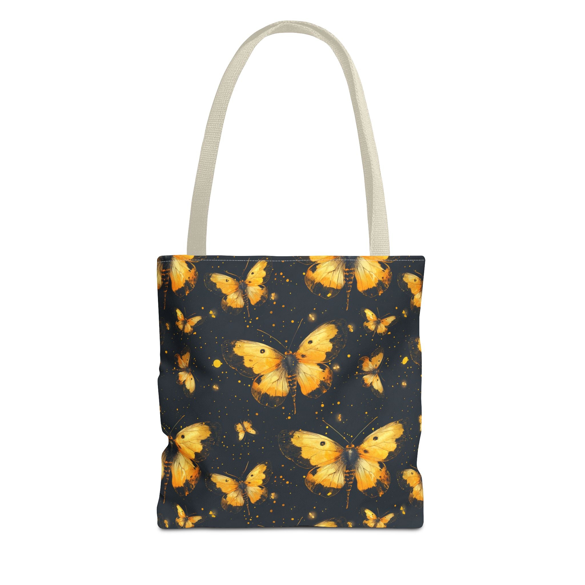 Whimsical Gold Butterfly Fairycore Tote Bag