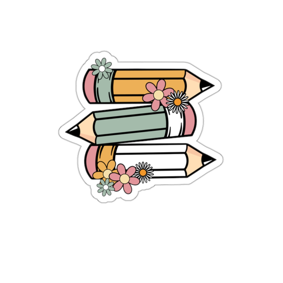 Cute Pencils Sticker for Teachers back To School Gift