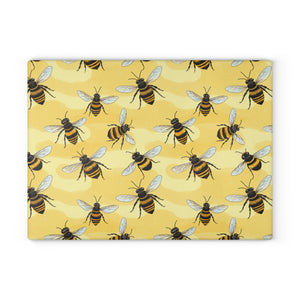Unique Bumble Bee Glass Cutting Board for Spring & Summer Kitchen Decor