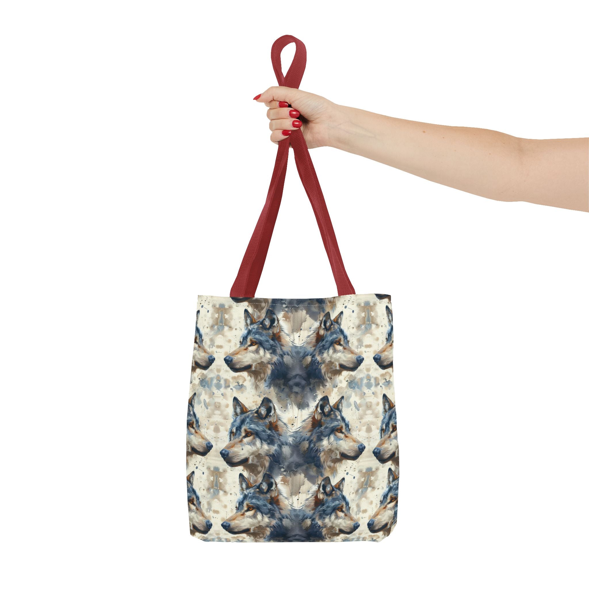 Wolf Rustic Lodge Tote Bag