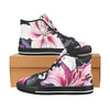 Pink Lily Blossom High-Top Sneakers - Cranberry Lake Design Co.  #