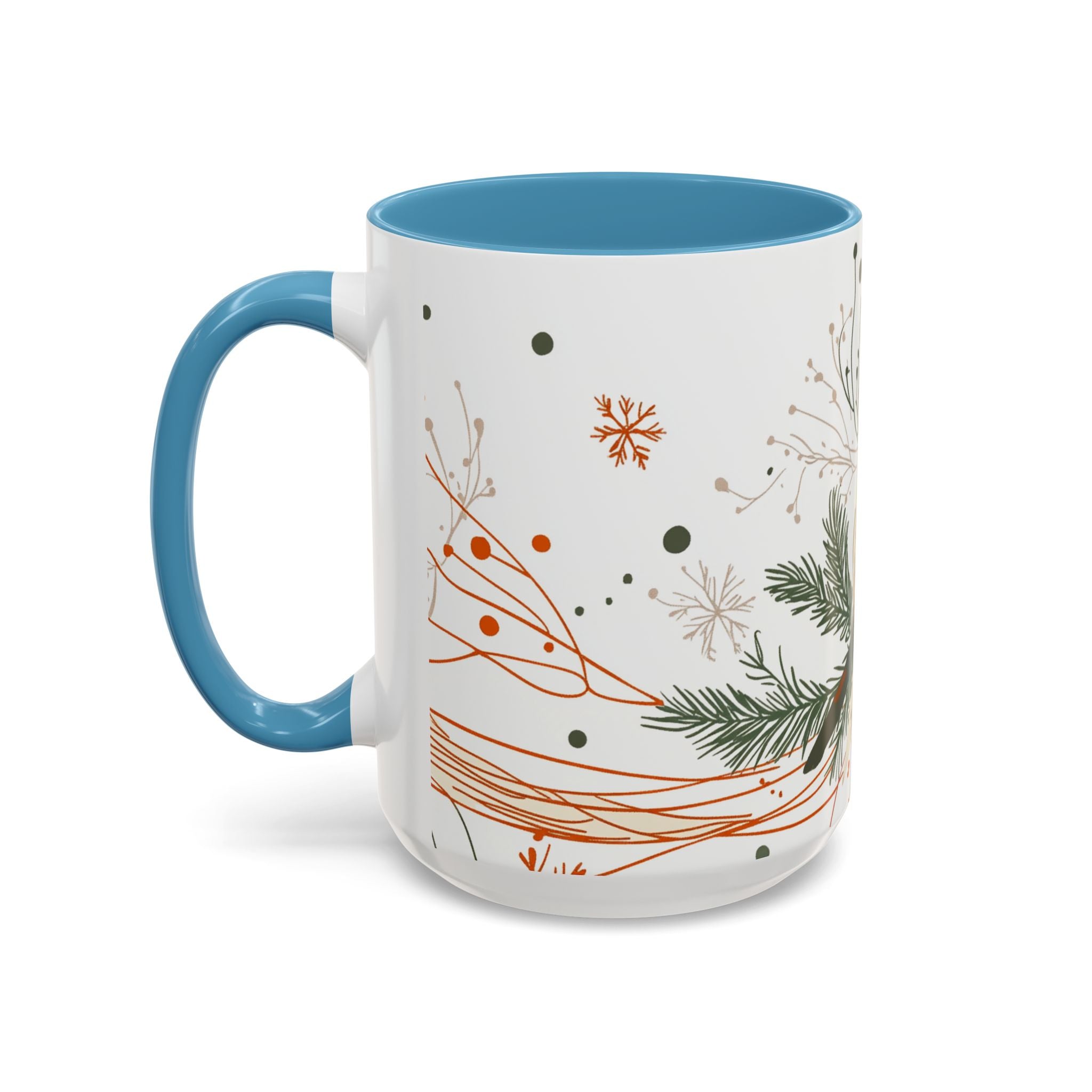 Boho Fox Christmas Mug | Cozy Farmhouse Decor | Holiday Coffee Cup | Gift for Her | Rustic Christmas | 11oz & 15oz