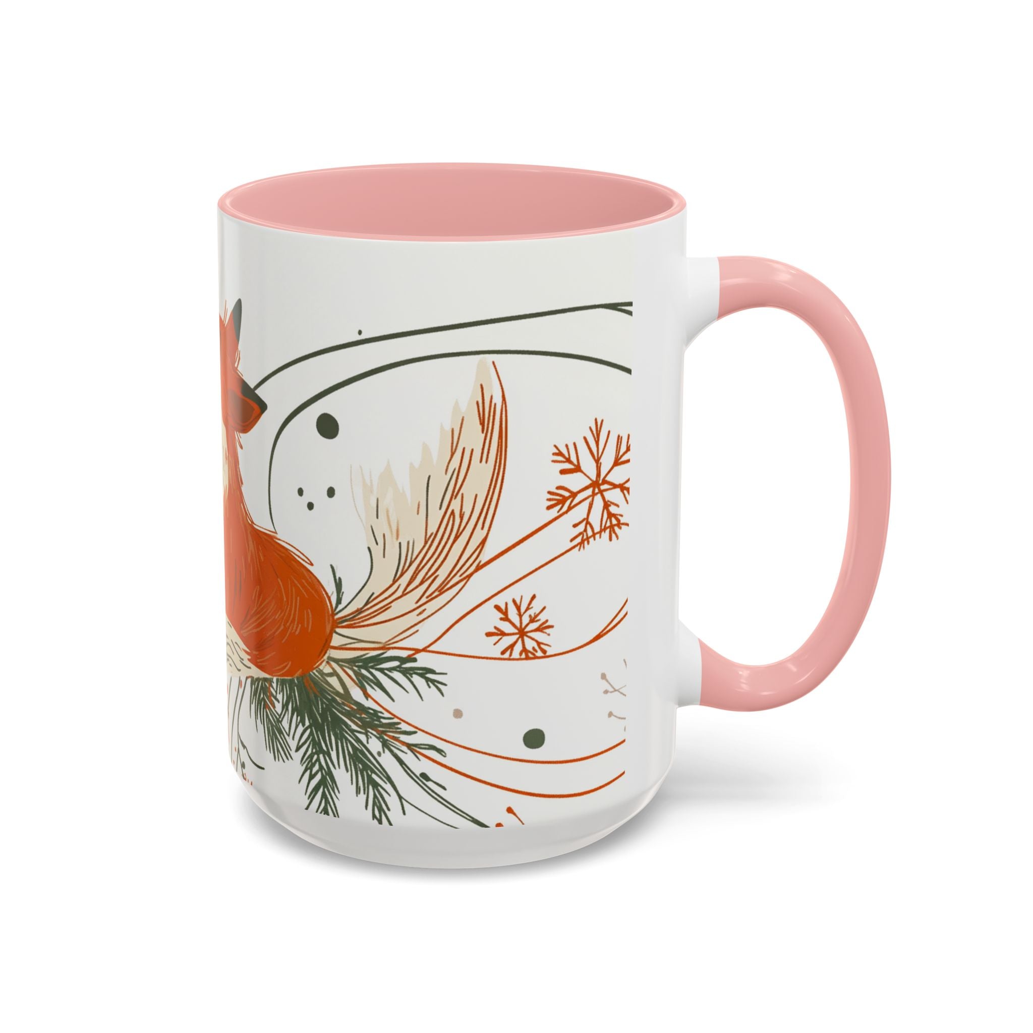 Boho Fox Christmas Mug | Cozy Farmhouse Decor | Holiday Coffee Cup | Gift for Her | Rustic Christmas | 11oz & 15oz