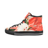 Bold Amaryllis Bloom High-Top Sneakers - Cranberry Lake Design Co.  #