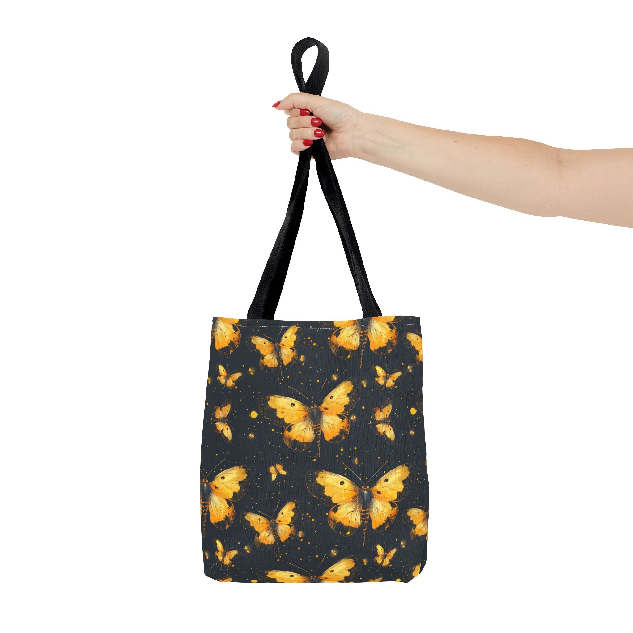 Whimsical Gold Butterfly Fairycore Tote Bag