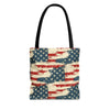 Stars & Stripes American Flag Pattern Patriotic Tote Bag