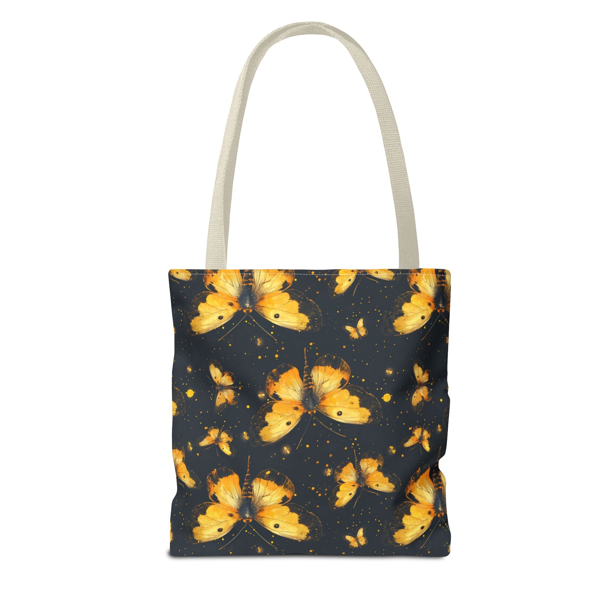 Whimsical Gold Butterfly Fairycore Tote Bag