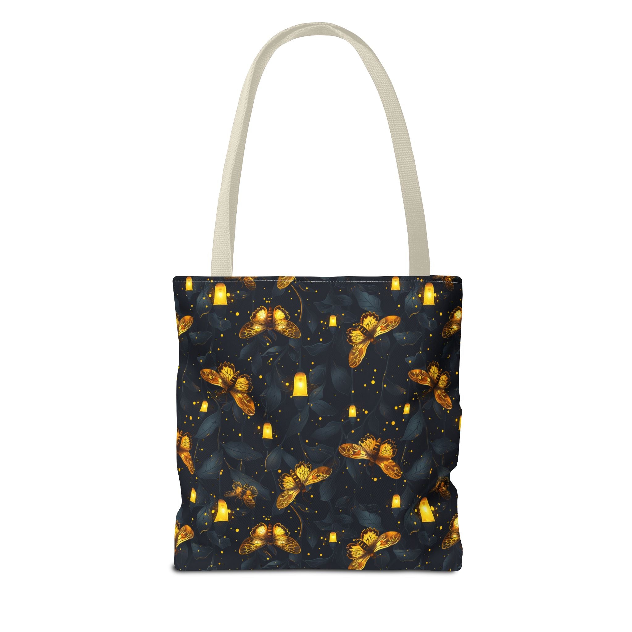 Gold Light Moth Goblincore Fairycore Tote Bag