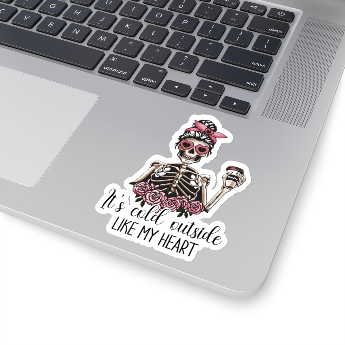 Skeleton Funny Anti Valentines Day Vinyl Sticker