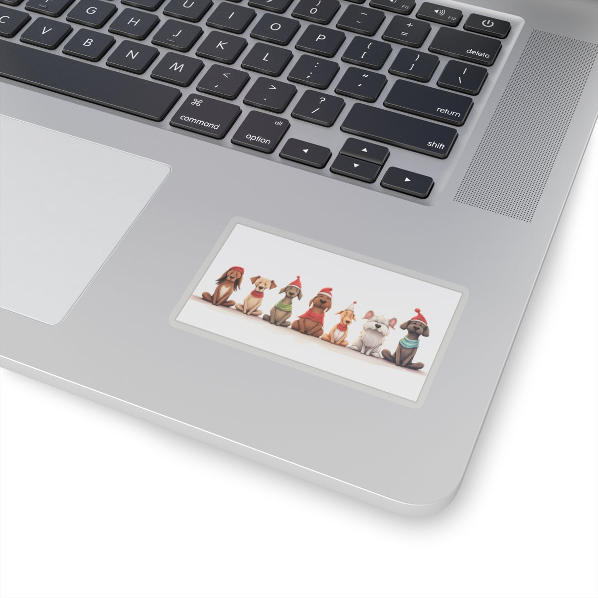 Yoga Dogs Funny Cute Christmas Vinyl Sticker