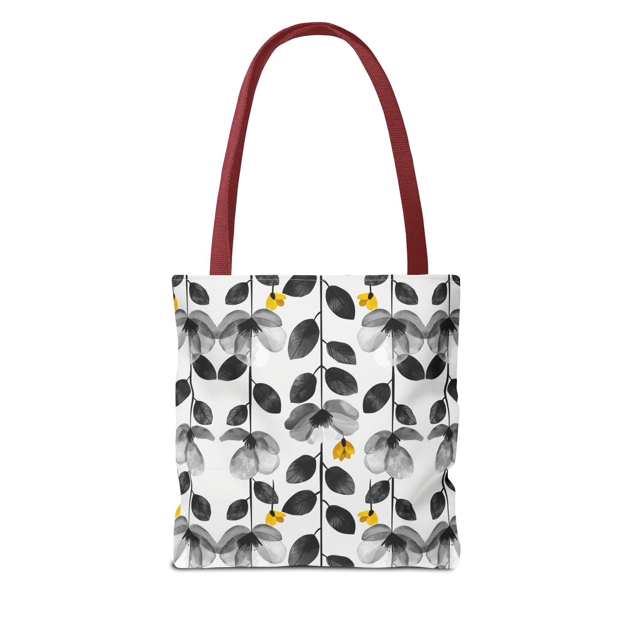 Black & White Floral Tote Bag