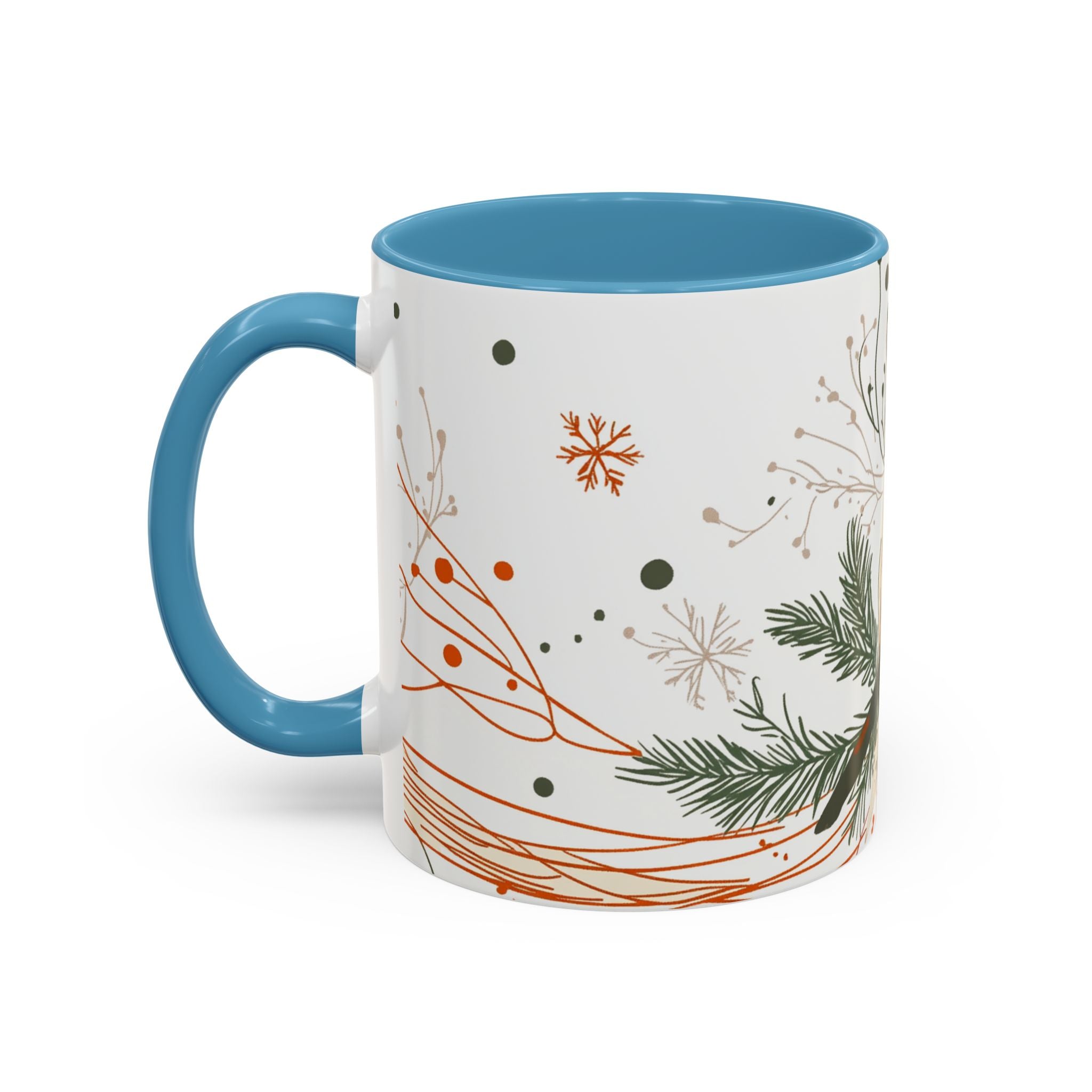 Boho Fox Christmas Mug | Cozy Farmhouse Decor | Holiday Coffee Cup | Gift for Her | Rustic Christmas | 11oz & 15oz