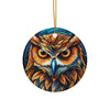 Cherished Owl Ceramic Ornament