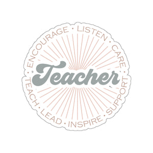 "Teach, Lead, Inspire" Motivational Sticker for Teachers back To School Gift