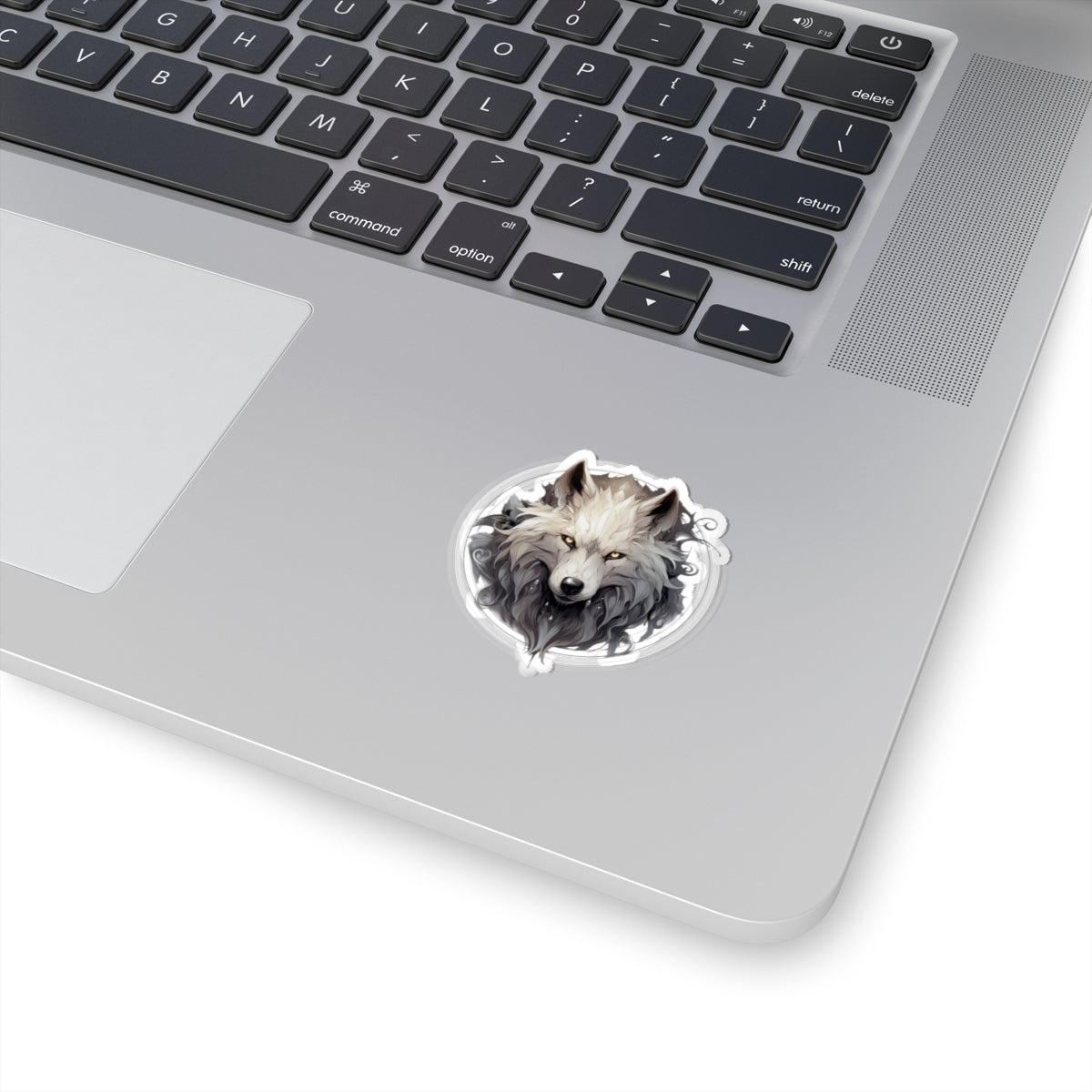 White Wolf Vinyl Sticker