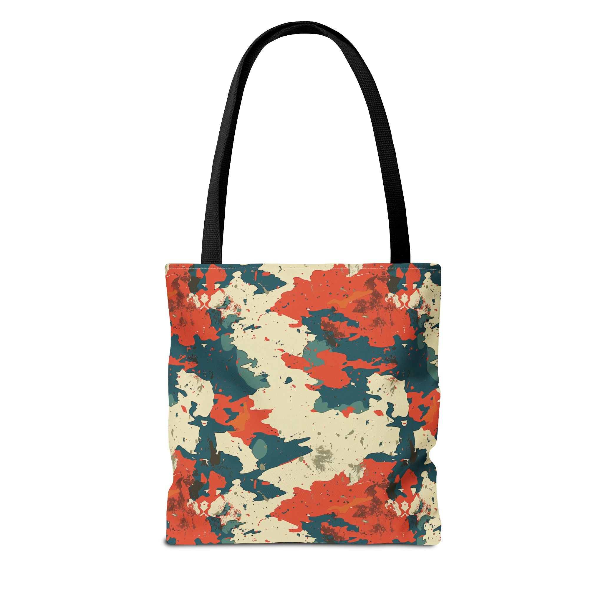 Red Blue Digital Camouflage Tote Bag