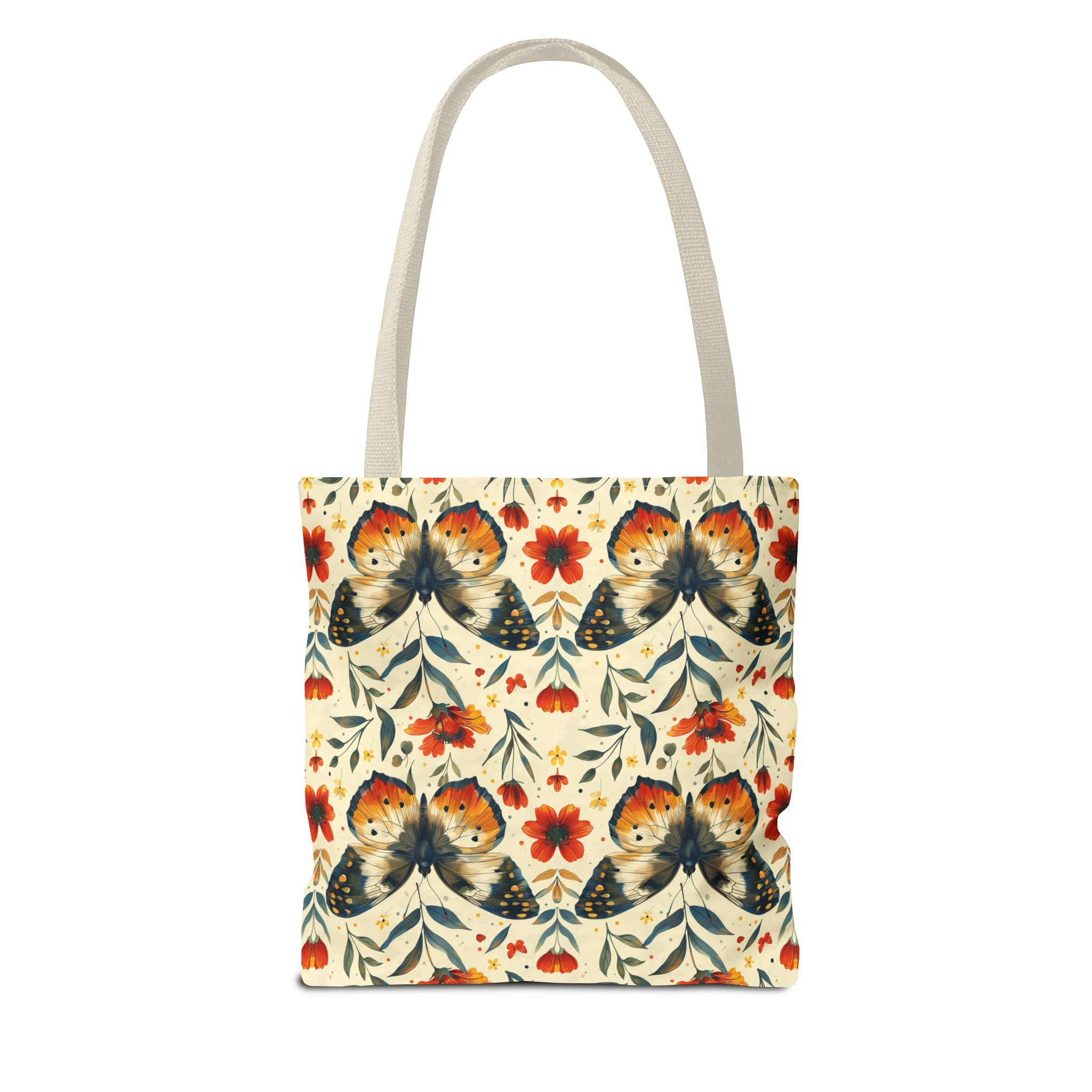 Floral Mental Butterfly Tote Bag