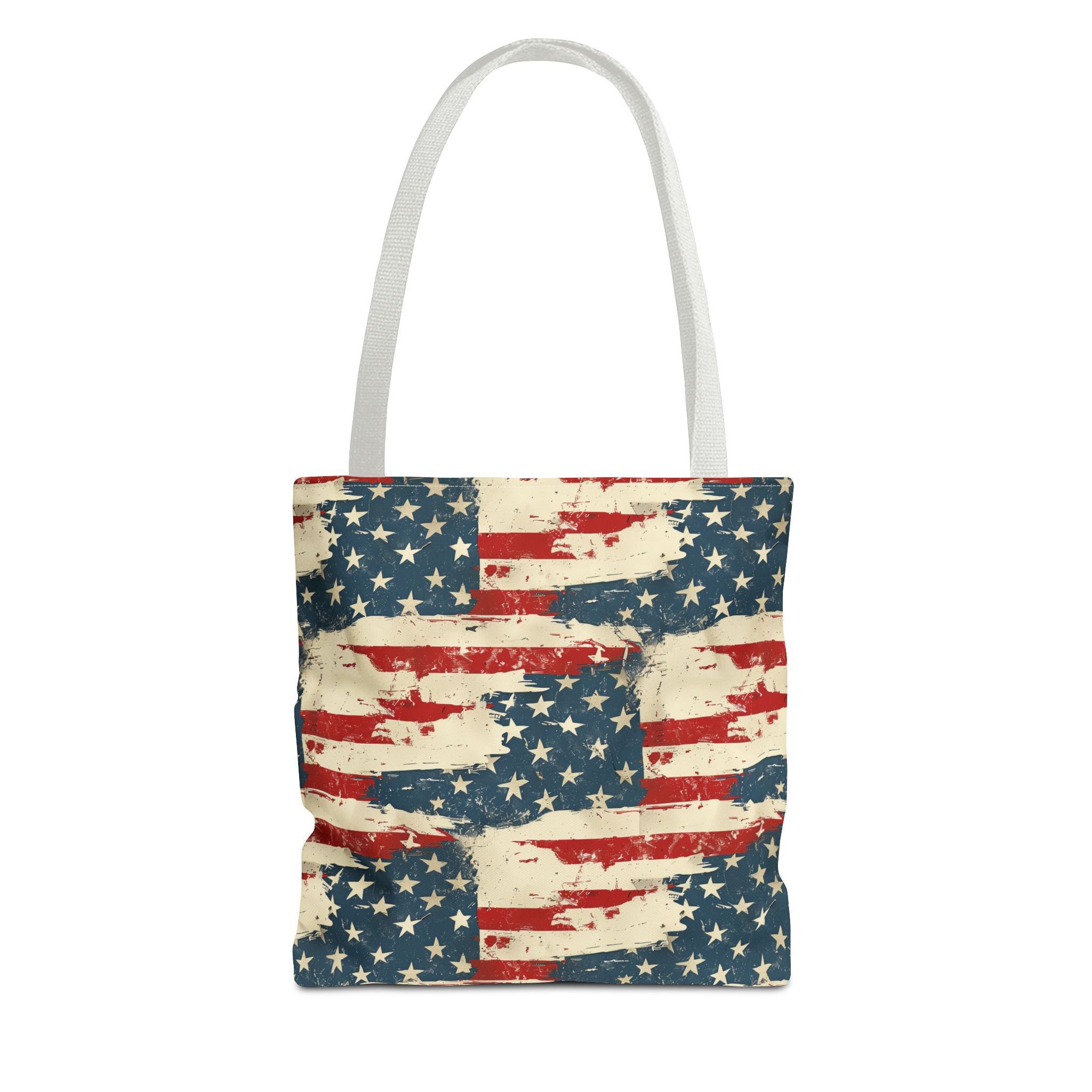 Stars & Stripes American Flag Pattern Patriotic Tote Bag