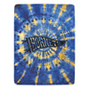 Cranberry Lake Designs Hornets Logo Blanket - Blue and Gold Tie Dye