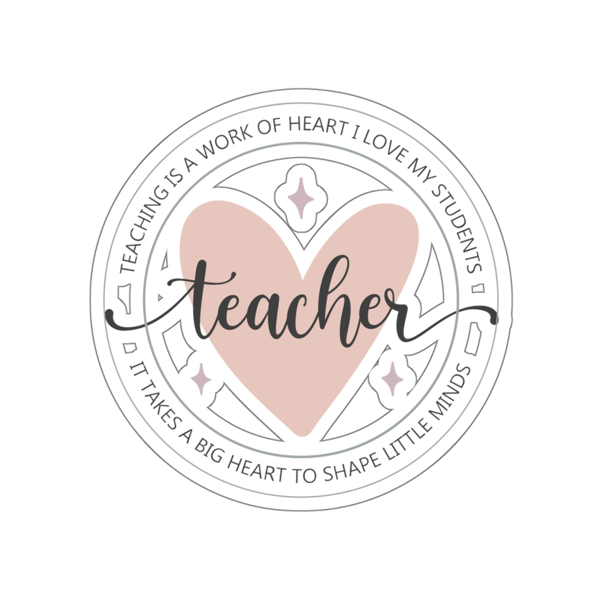 Love My Students Kiss-Cut Sticker Teacher Gift Back to School