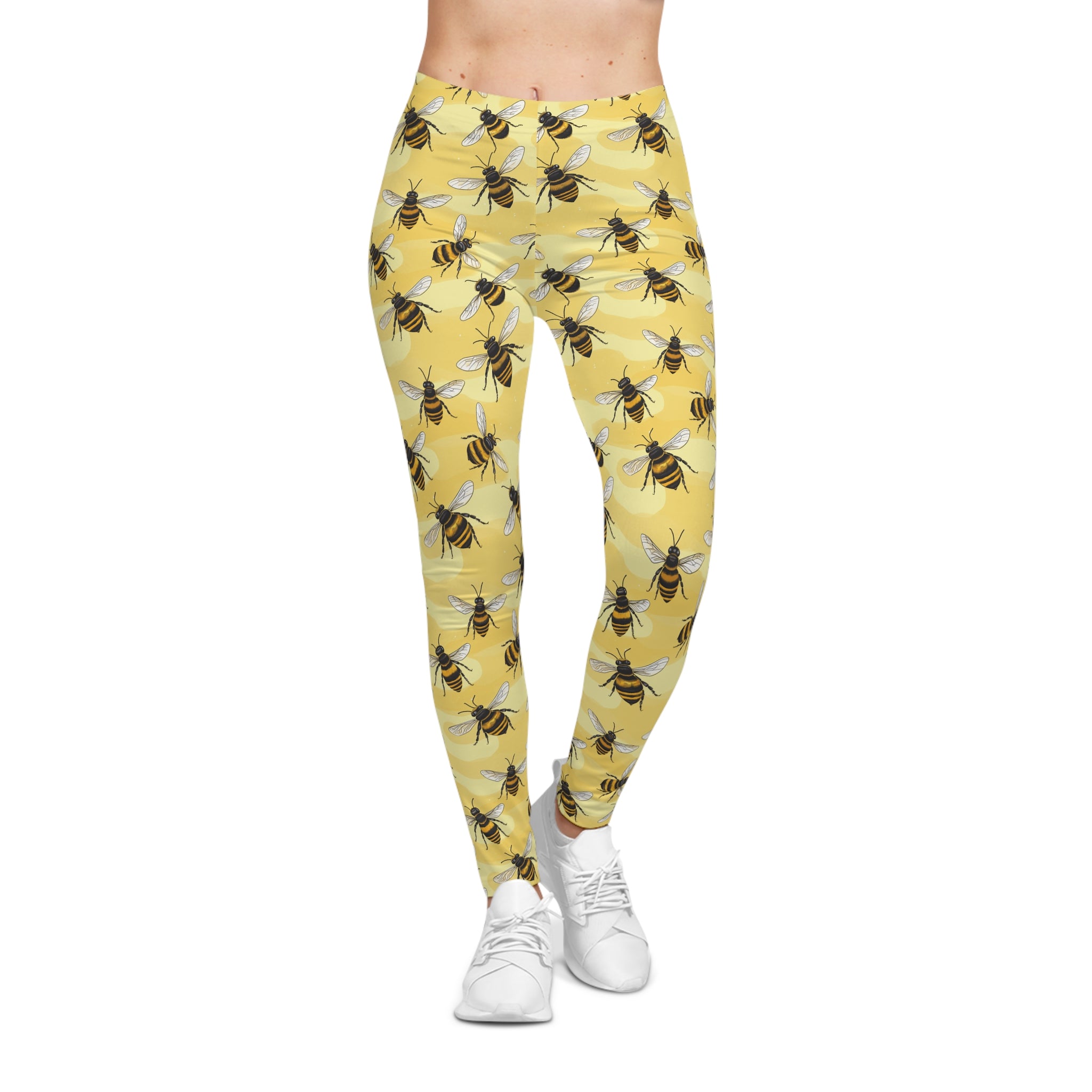 Stylish Bee Leggings for Women - Yoga & Workout Pants