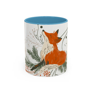 Boho Fox Christmas Mug | Cozy Farmhouse Decor | Holiday Coffee Cup | Gift for Her | Rustic Christmas | 11oz & 15oz