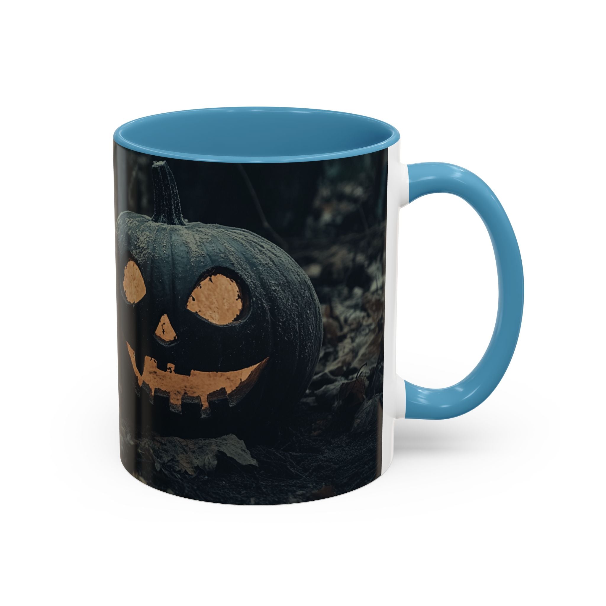 Spooky Halloween Mug | Black Pumpkin Coffee Cup | Gothic Decor | Unique Gift for Halloween Lovers | 11oz & 15oz