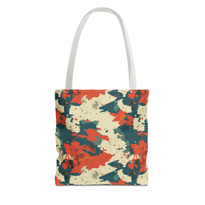 Red Blue Digital Camouflage Tote Bag