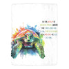 Cranberry Lake Designs Tie Dye Turtle Ultra-Soft Micro Fleece Blanket 60" x 80"