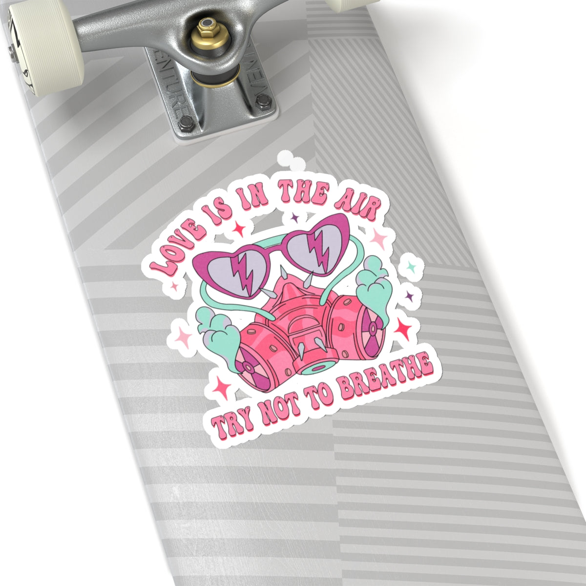 Funny Love Is In Air Try Not To Breath Anti Valentines Day Vinyl Sticker